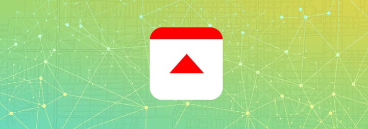 Fulcrum icon over a green abstract map background